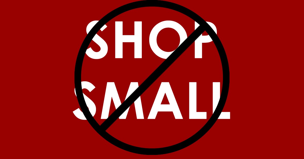 Shop Small – 3 letters that would make all the difference