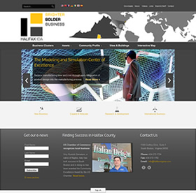 economic development website design