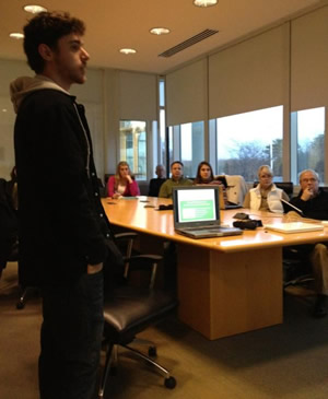 Glenn Brown speaks at the free Twitter workshop held at Riverstone Technology Park