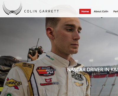 NASCAR Driver Web Design & Marketing Automation