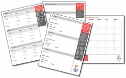 blog calendar worksheets