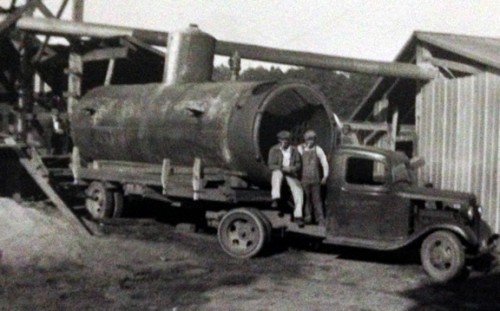 My grandfather, Bernard Worsham, owned the first long haul truck in the county and was also a tobacco farmer.