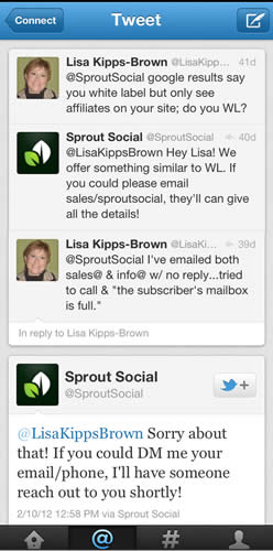 Make sure your other departments back up your social media presence!