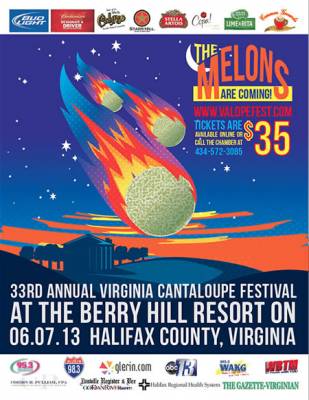 Poster design for Cantaloupe Festival is out of this world!