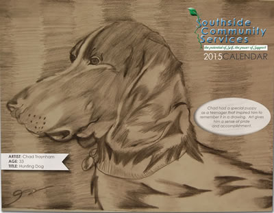 Southside Community Services Board “Art as Therapy” Calendar Design